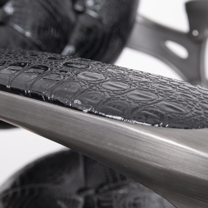 Fotel fryzjerski BARBER BAROK CR - Czarny -Fotele fryzjerskie- 